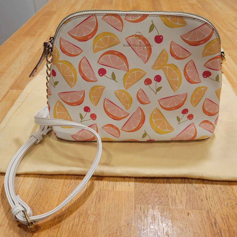 🛍EUC~ NANETTE LEPORE CITRUS  CROSSBODY BAG